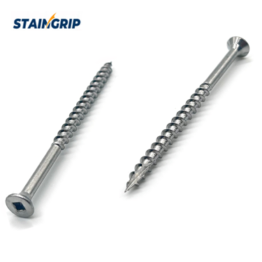 Stainless Steel Square Drive Flat Head Deck Screws