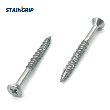 Stainless Steel Serrated Thread Deck Screws
