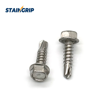#10 x 1 in Stainless Steel Self-Drilling Screws